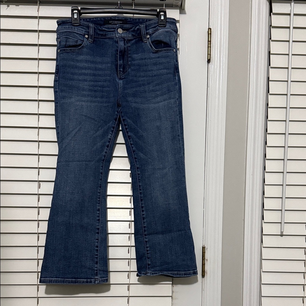 Liverpool Dark Blue Flare Jeans